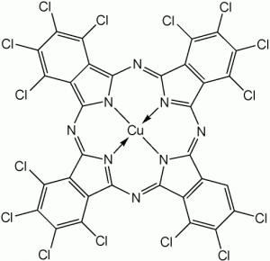 Ftalocyanine groen wordt toegepast in tatoeage-inkt.